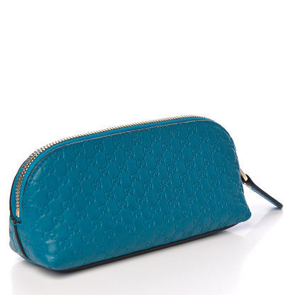 Gucci Soft Microguccissima Pouch Cosmetic Case Deep Cobalt 3 of 8