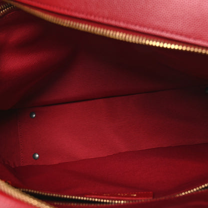 Saint Laurent Grain de Poudre Small Museum Briefcase Red 5 of 10