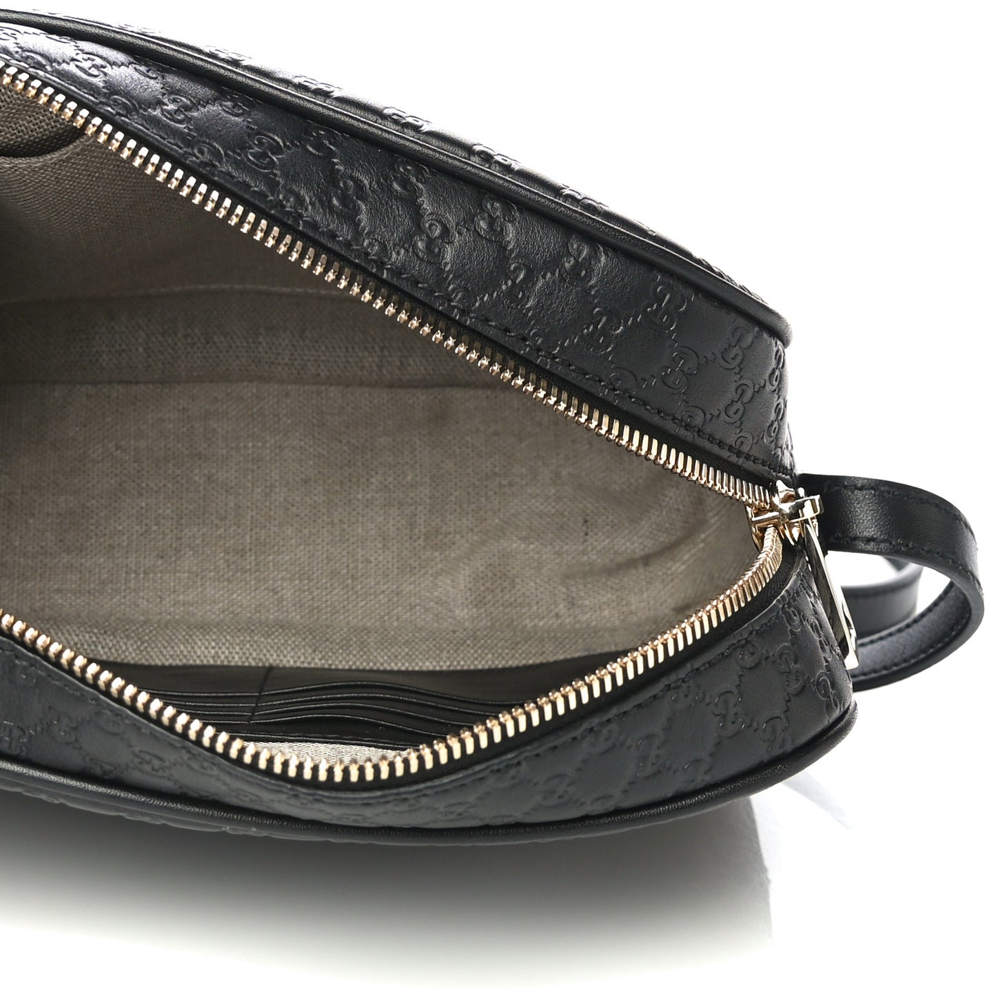 Microguccissima Mini Bree Messenger Bag Black