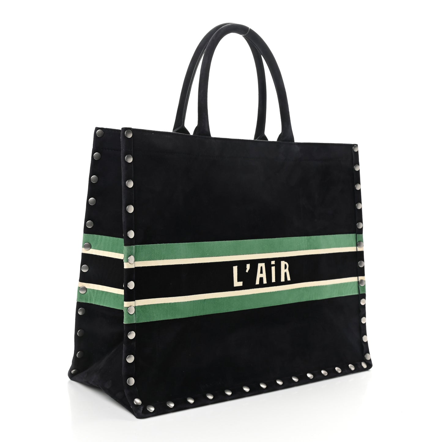 Suede Large L'Air Book Tote Black