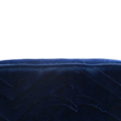 Gucci Velvet Matelasse Small GG Marmont Chain Shoulder Bag Cobalt 12 of 14
