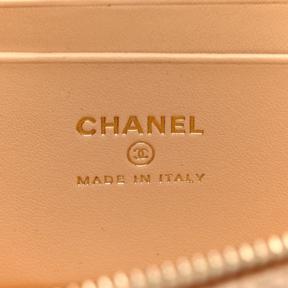 Chanel Braided Raffia Quilted Top Handle Slim Vanity Case With Chain Beige 6 of 11