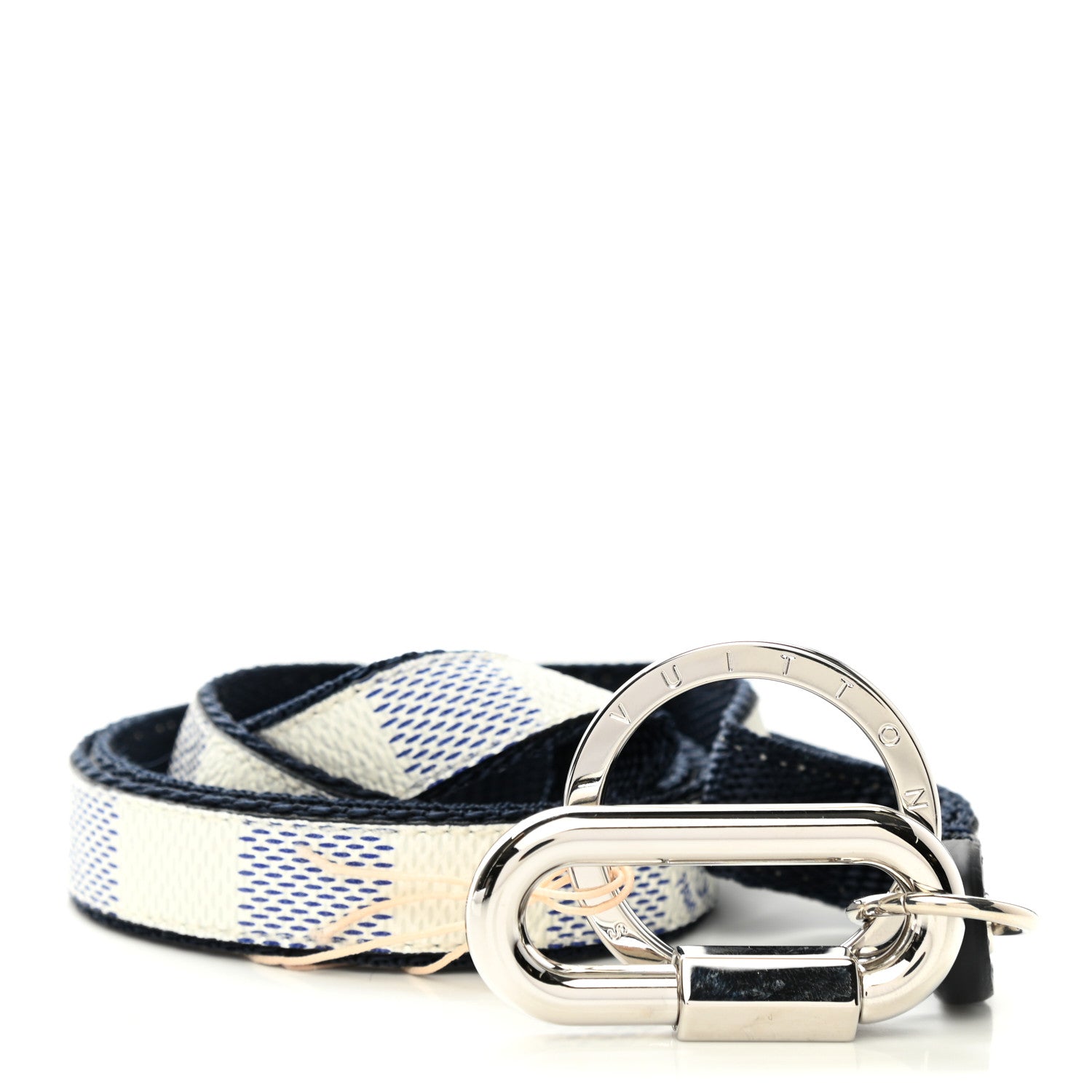 Louis Vuitton Damier Coastline Lanyard Key Holder White 1 of 5