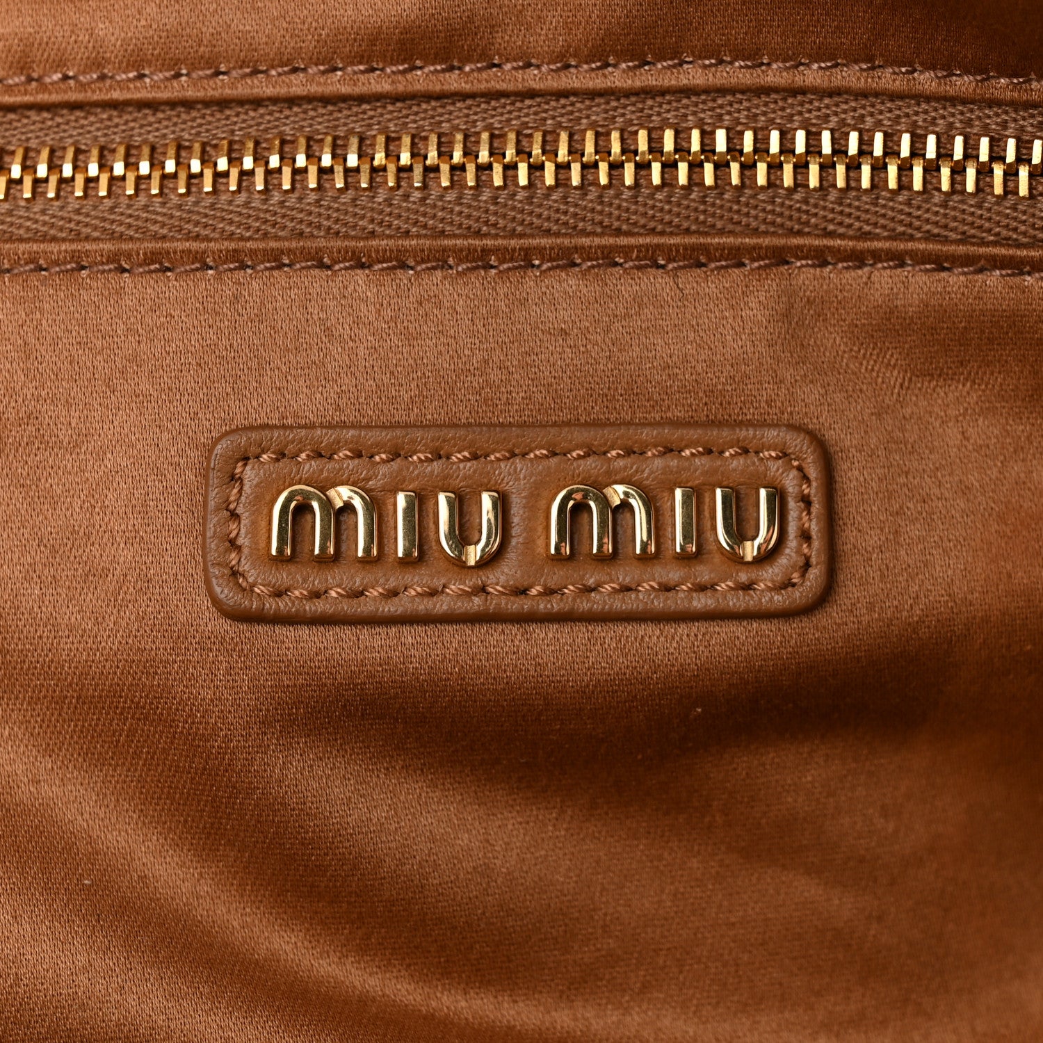 Miu Miu Nappa Matelasse Large Arcadie Top Handle Bag Caramel 6 of 11