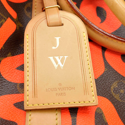 Louis Vuitton Monogram Graffiti Keepall 50 Orange 10 of 11