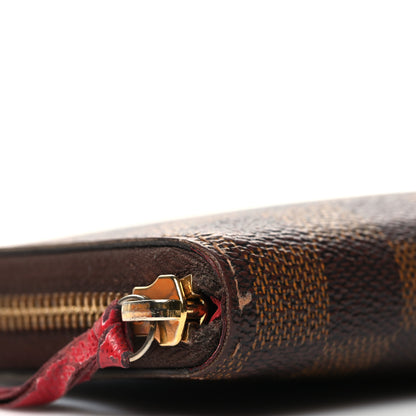 Louis Vuitton Damier Ebene Clemence Wallet Cherry 9 of 12
