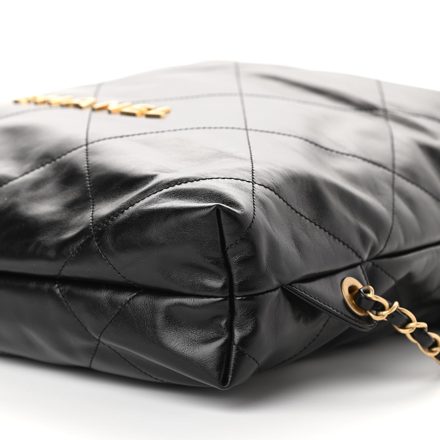 Chanel Shiny Calfskin Quilted Chanel 22 Backpack Black 10 of 10