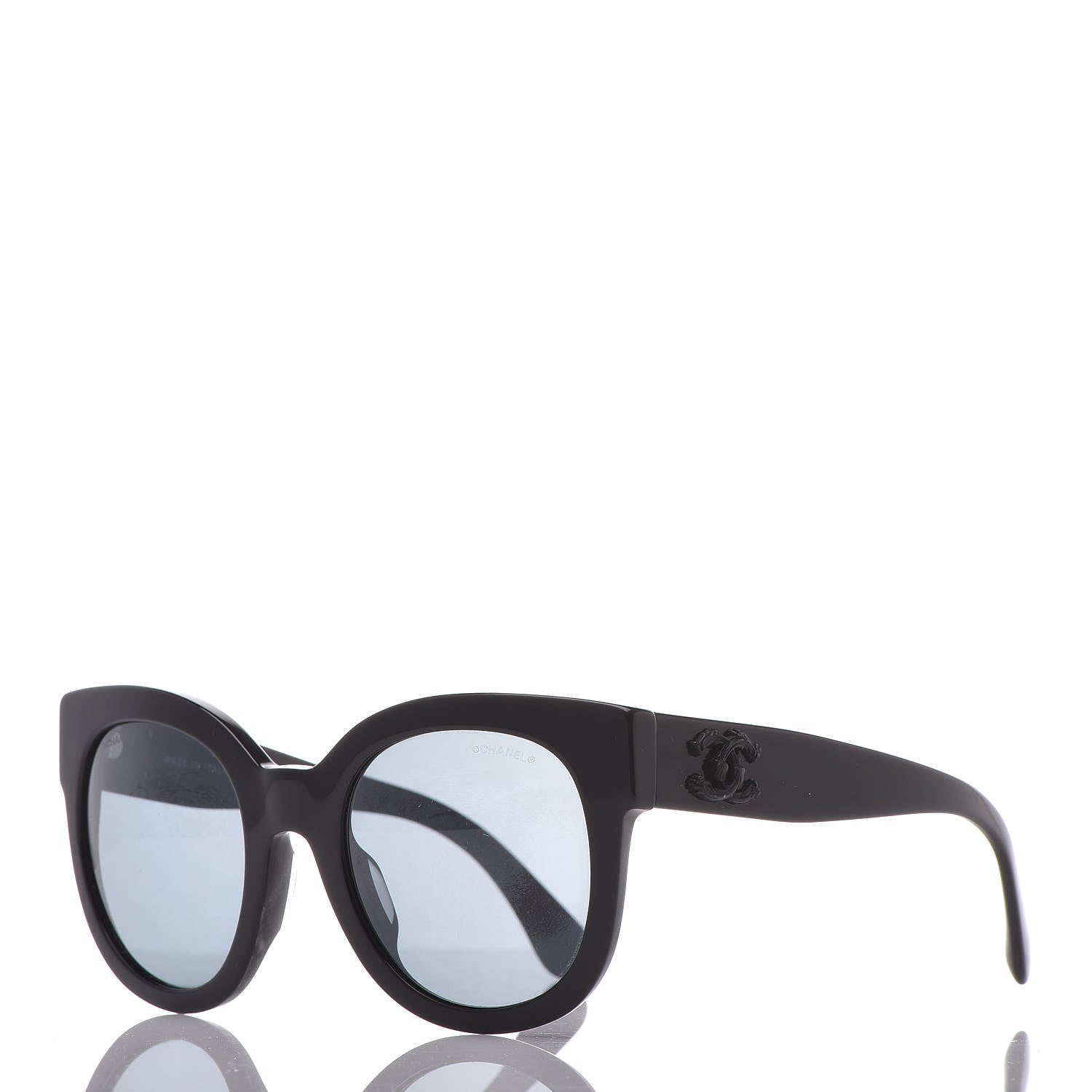 Chanel Acetate Butterfly Signature CC Sunglasses 5358 Black 1 of 9