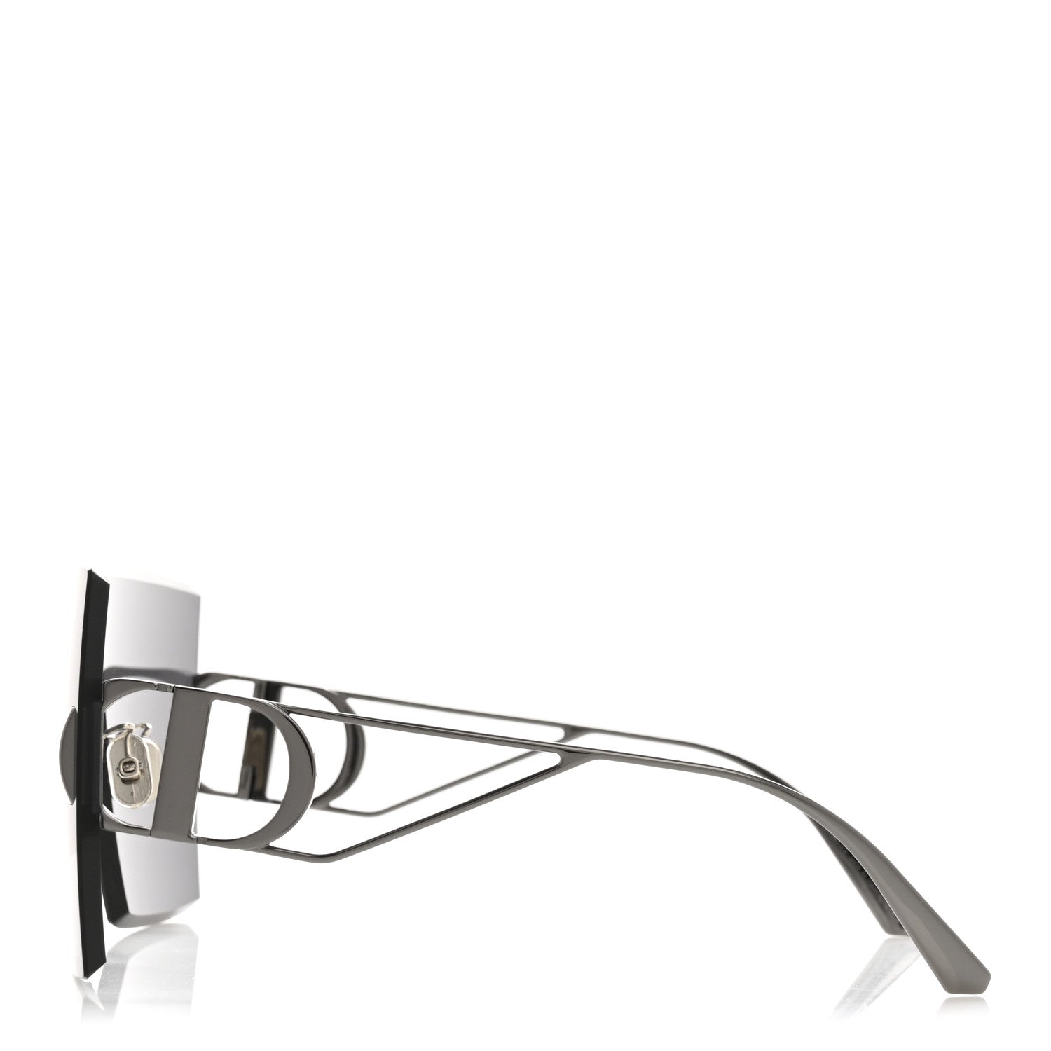 Christian Dior Metal Square 30 Montaigne Sunglasses  Shiny Gunmetal Smoke 3 of 8
