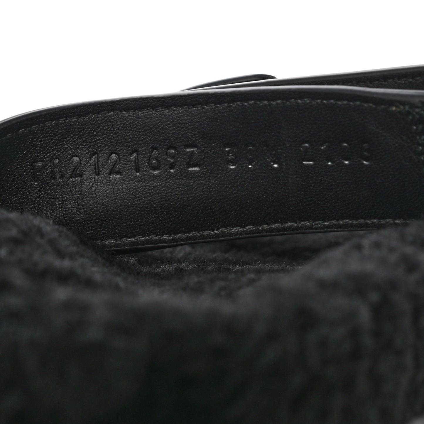 Calfskin Woolskin Womens Chypre Sandals 39.5 Black