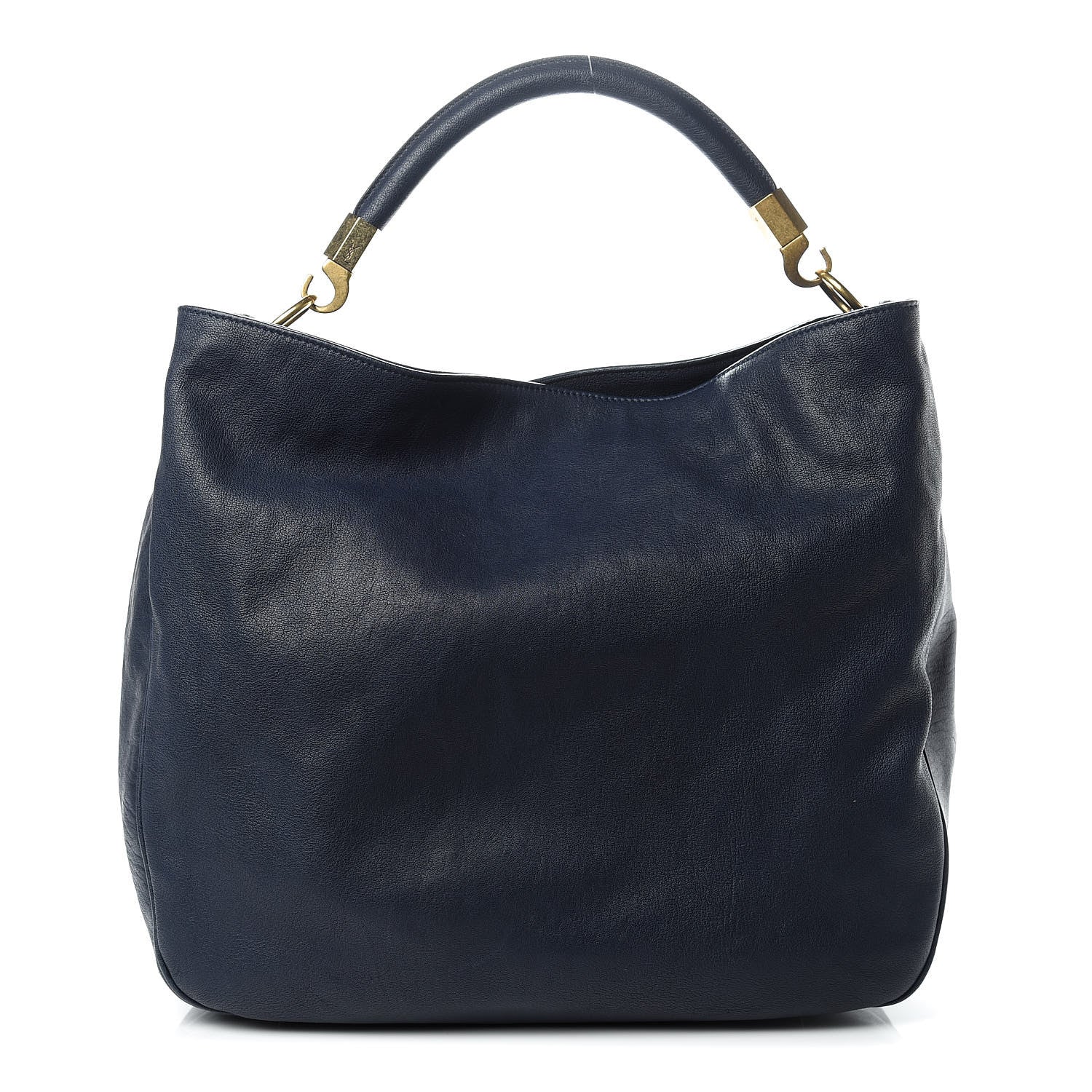 Saint Laurent Goatskin Large Roady Hobo Navy 1 of 12