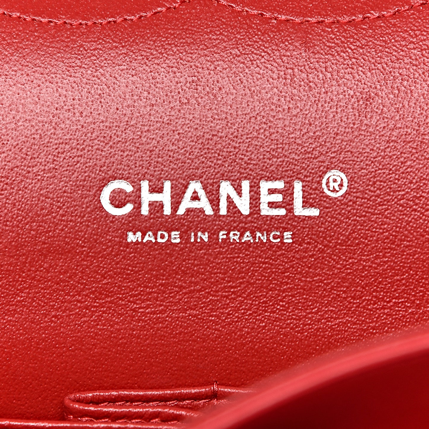 Patent Quilted Maxi Double Flap Red