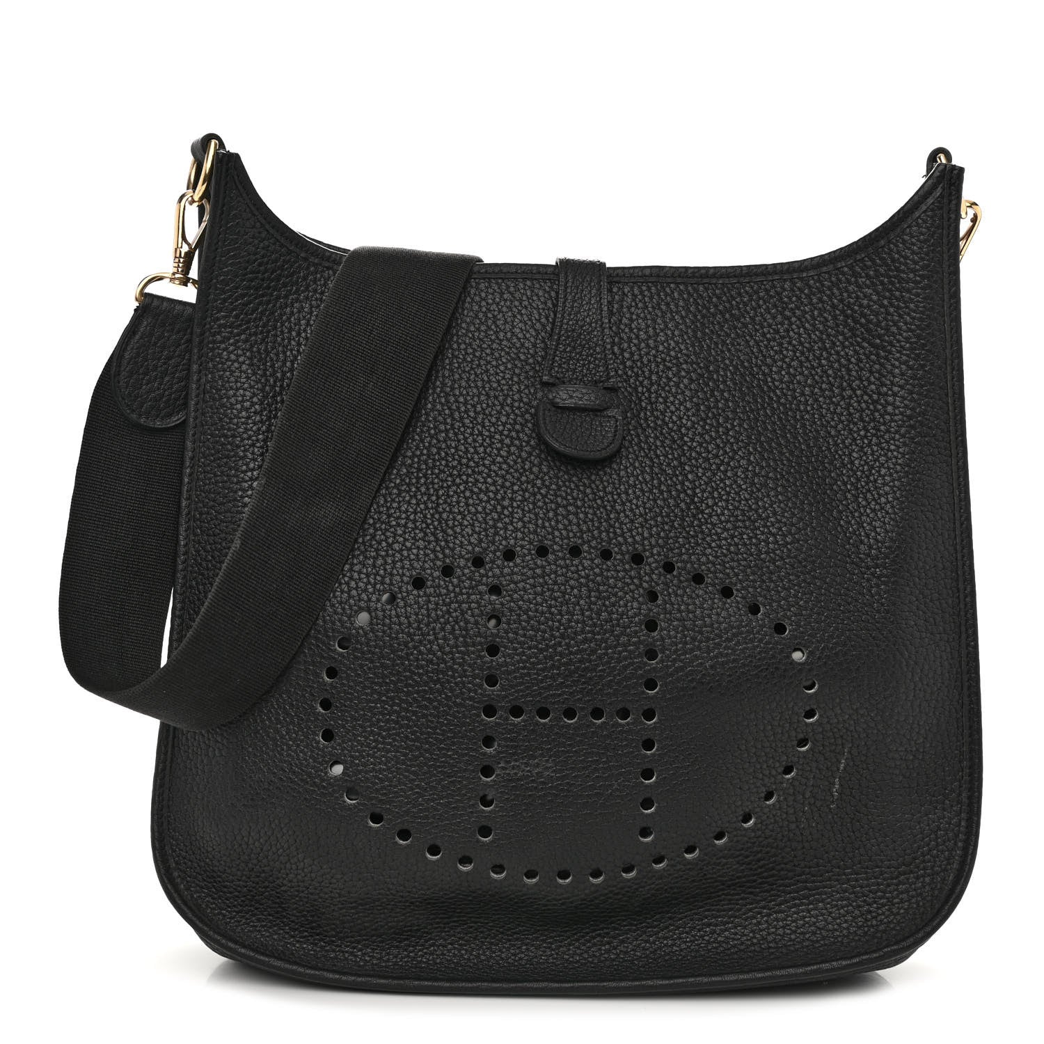 Hermes Taurillon Clemence Evelyne II GM Black 1 of 10