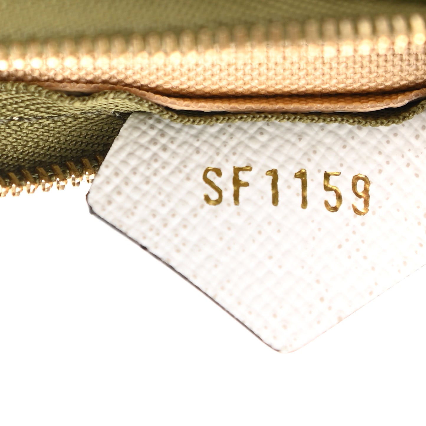 Monogram Giant Micro Pochette Accessories Kaki White