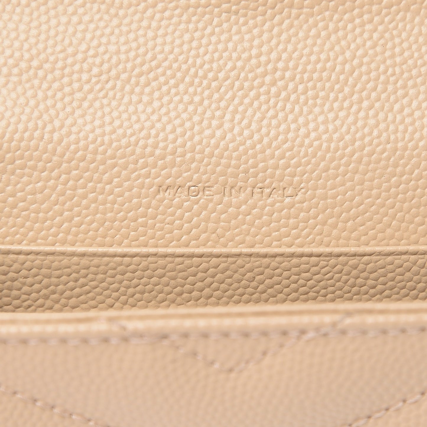 Grain De Poudre Matelasse Chevron Small Monogram Envelope Wallet Nude Powder
