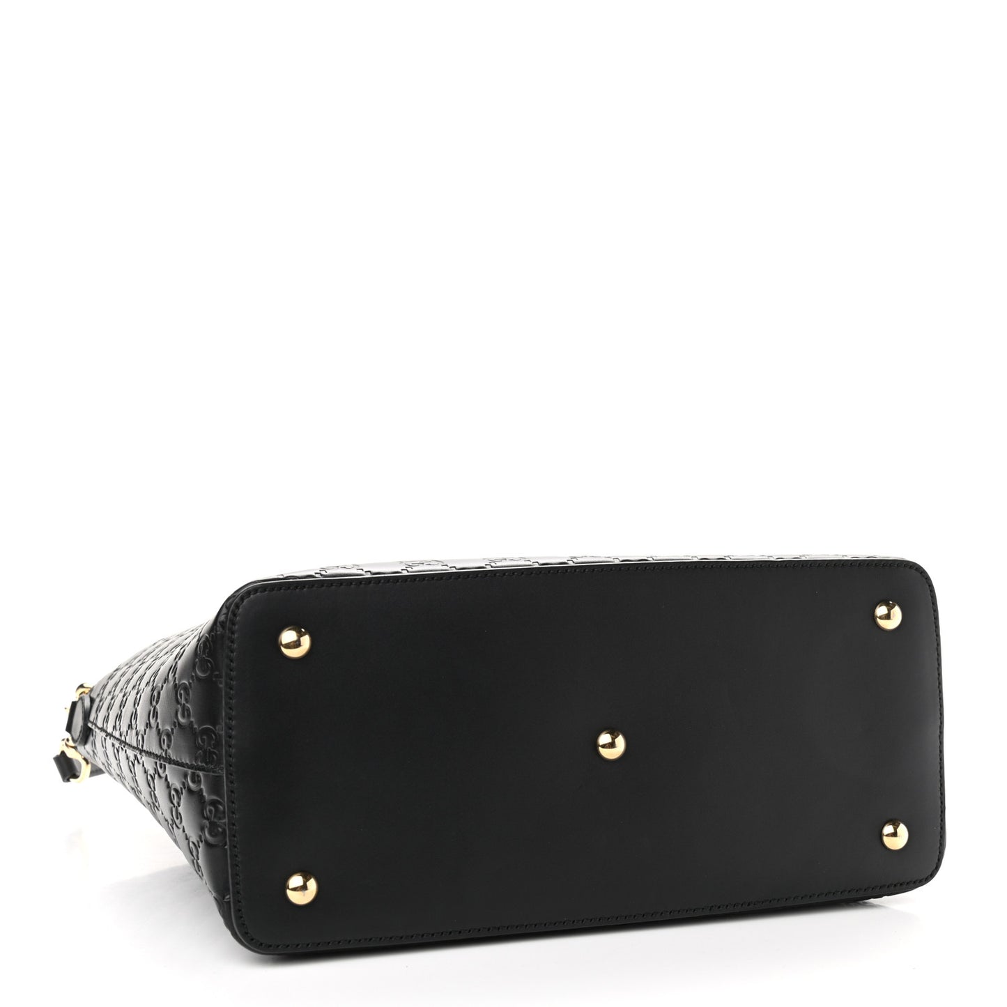 Guccissima Linea A Foldover Tote Black