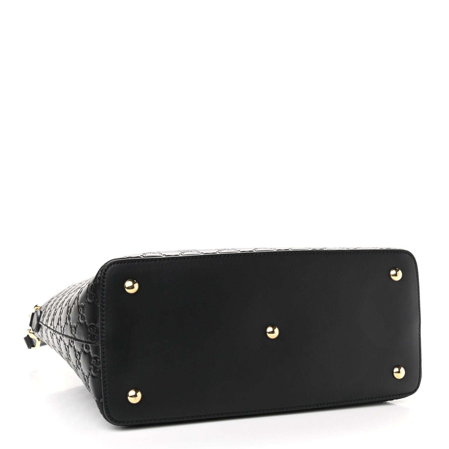 Gucci Guccissima Linea A Foldover Tote Black 4 of 10