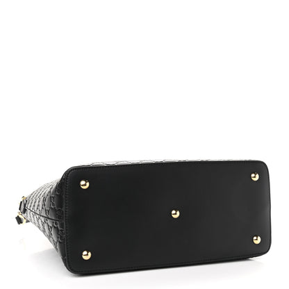 Gucci Guccissima Linea A Foldover Tote Black 4 of 10