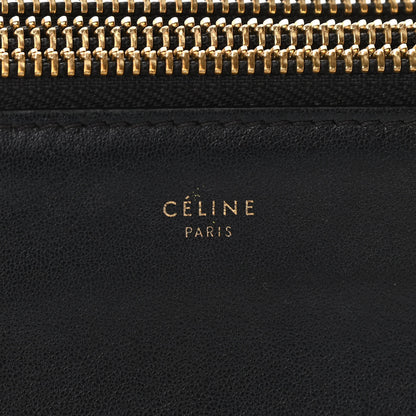 Celine Lambskin Large Trio Crossbody Bag Black 7 of 14