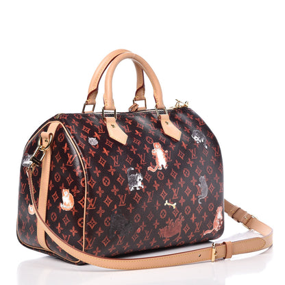 Louis Vuitton Catogram Speedy Bandouliere 30 Marron 3 of 7