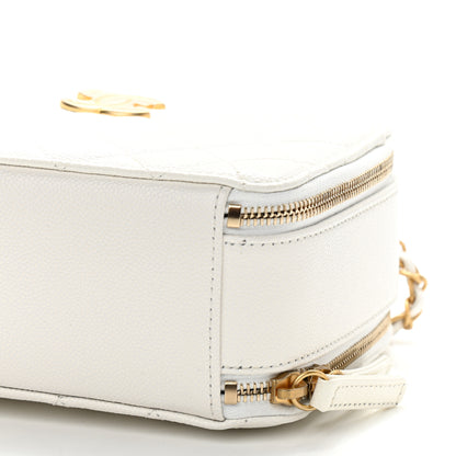 Chanel Caviar Quilted Small Pick Me Up Vanity Case White 10 of 10
