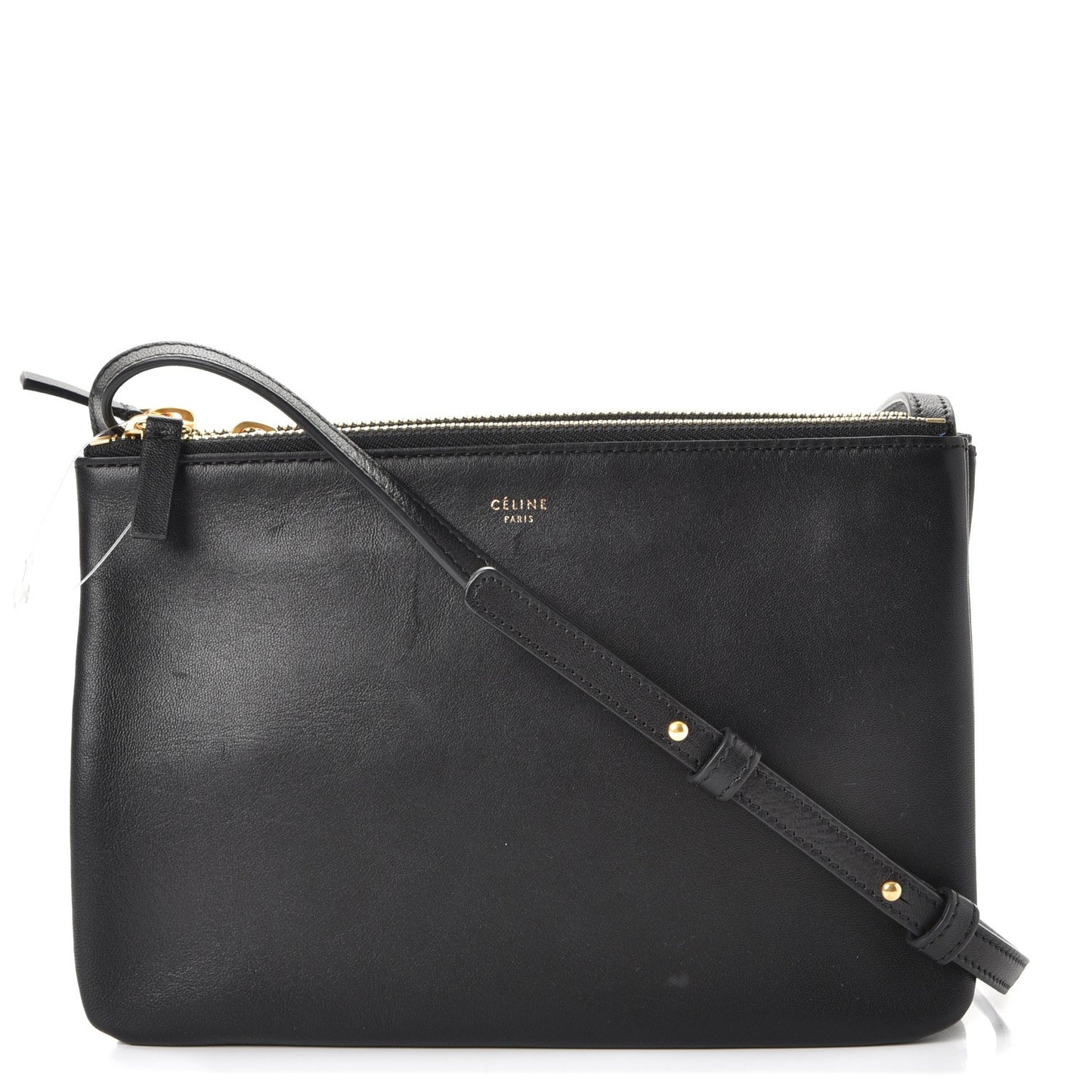 Lambskin Small Trio Crossbody Bag Black