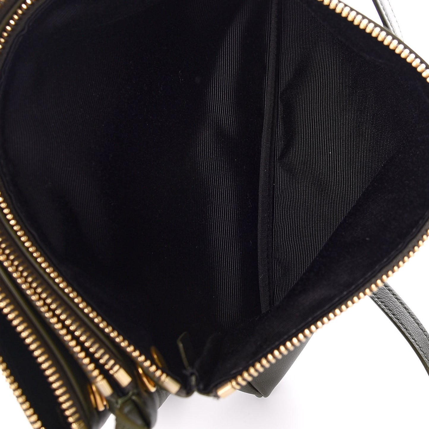Lambskin Large Trio Crossbody Bag Army Green