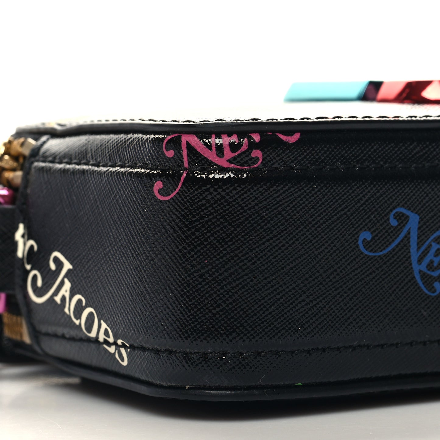 X New York Magazine Saffiano Small Snapshot Camera Bag Black Multicolor