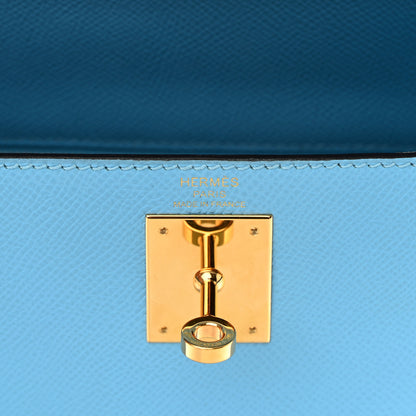 Hermes Epsom Kelly Sellier 28 Celeste 6 of 12