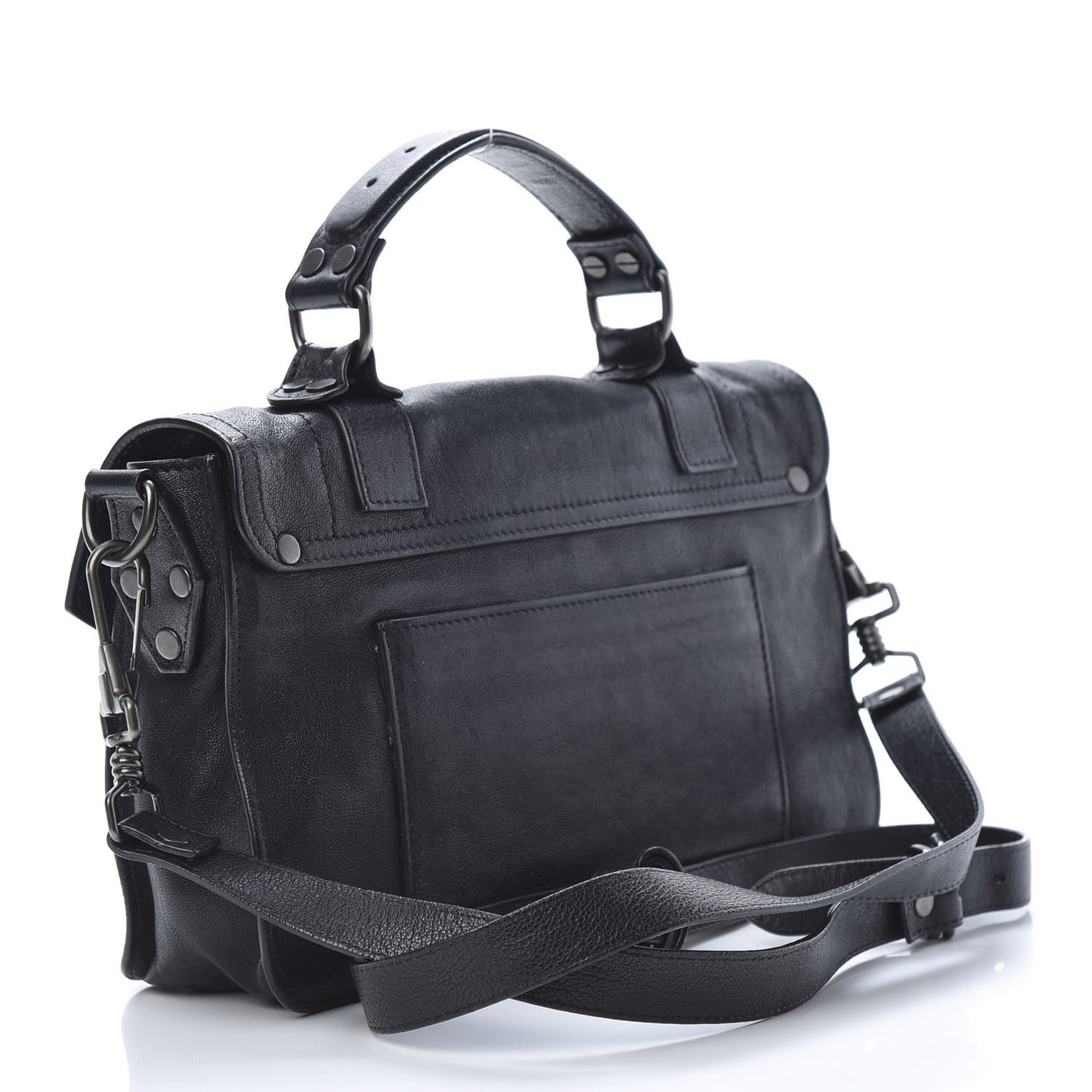 Lambskin Tiny PS1 Satchel Black
