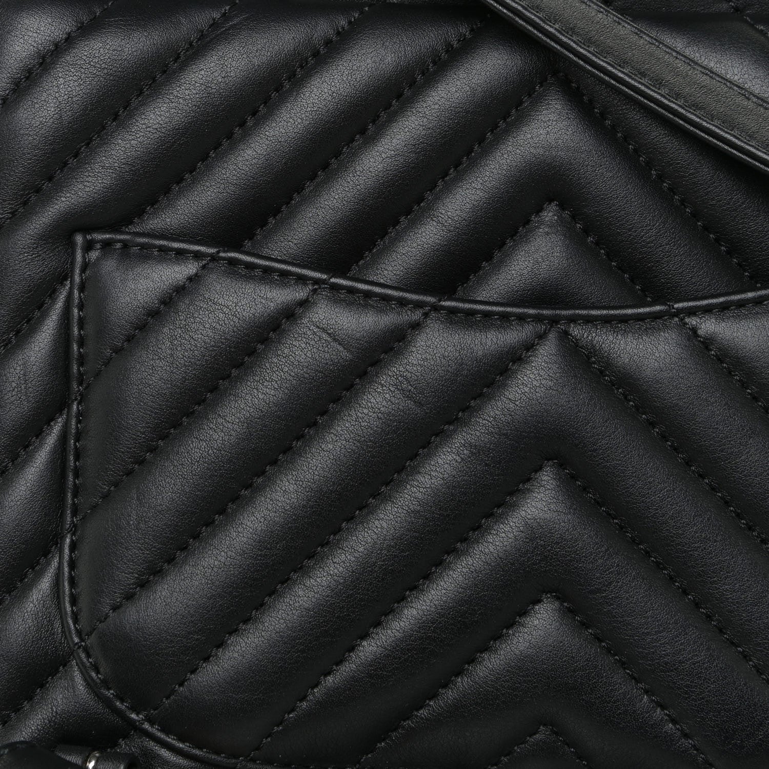 Chanel Calfskin Chevron Quilted Small Urban Spirit Backpack Black 12 of 14