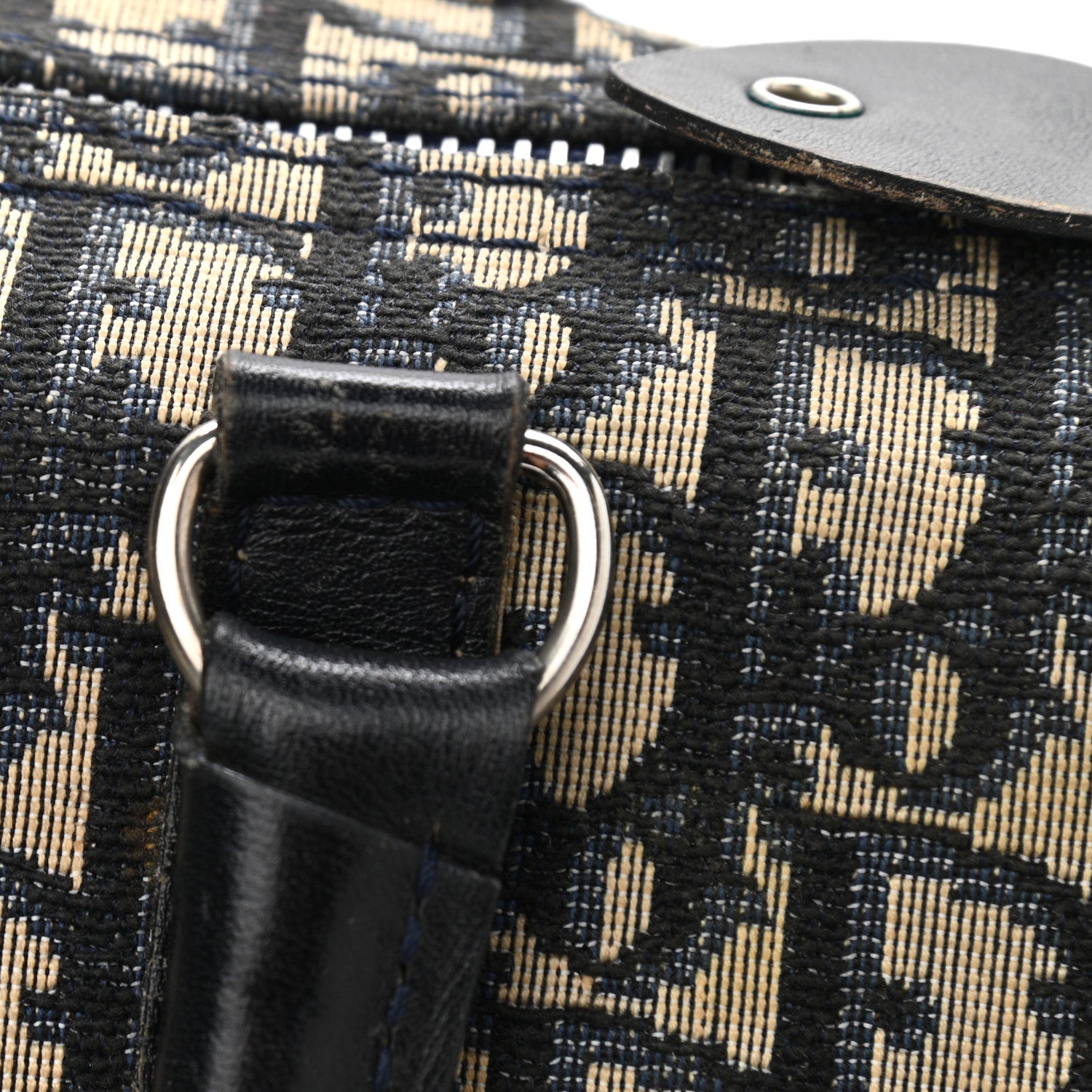 Christian Dior Monogram Boston Navy Blue 11 of 12