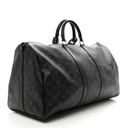 Louis Vuitton Monogram Eclipse Keepall Bandouliere 55 2 of 12