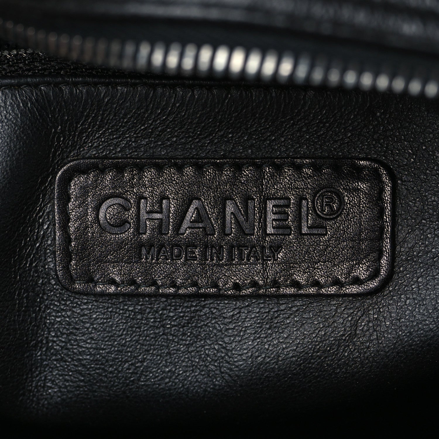 Chanel Calfskin Patent Quilted Bowler Black 6 of 10