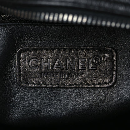 Chanel Calfskin Patent Quilted Bowler Black 6 of 10