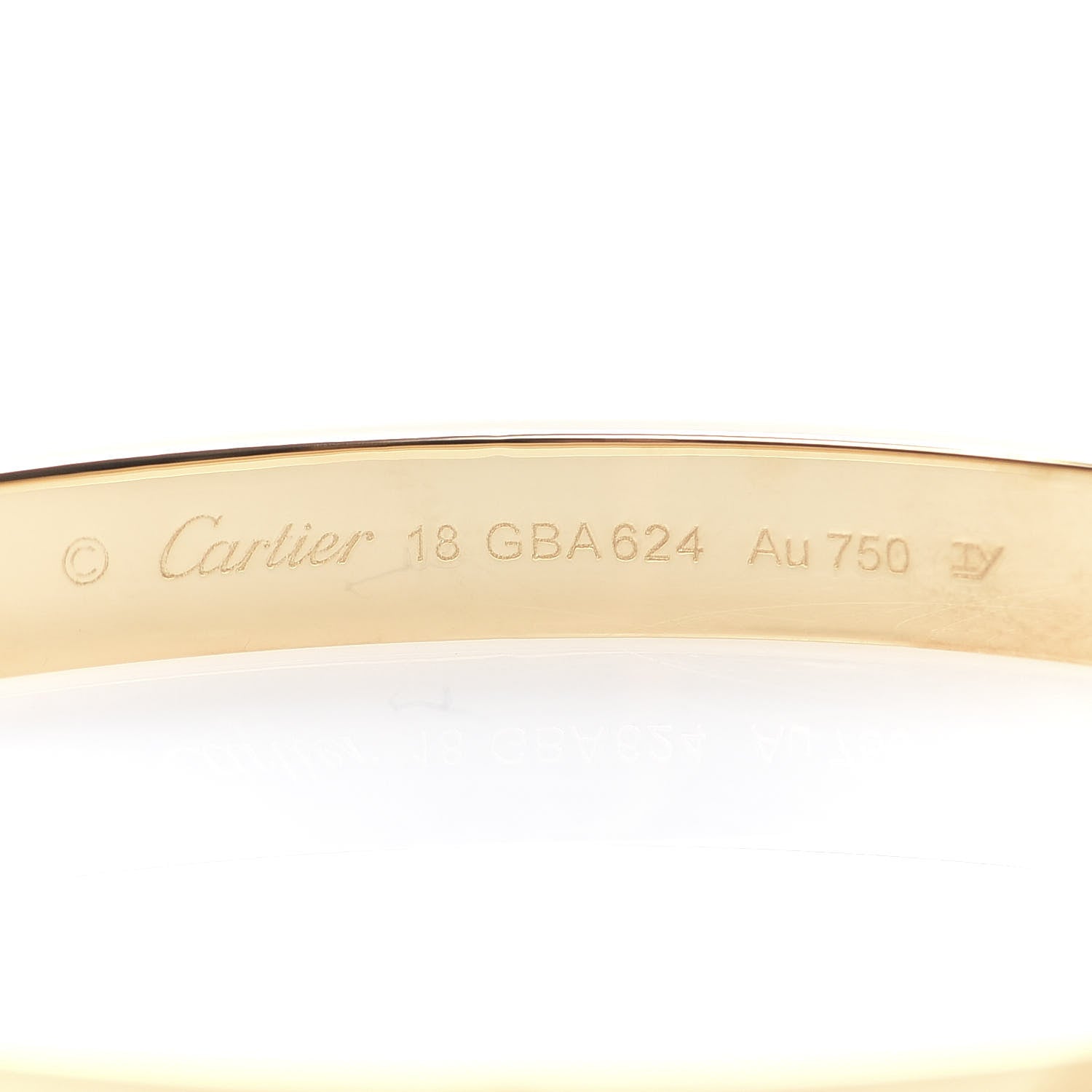 Cartier 18K Yellow Gold LOVE Bracelet 18 7 of 10