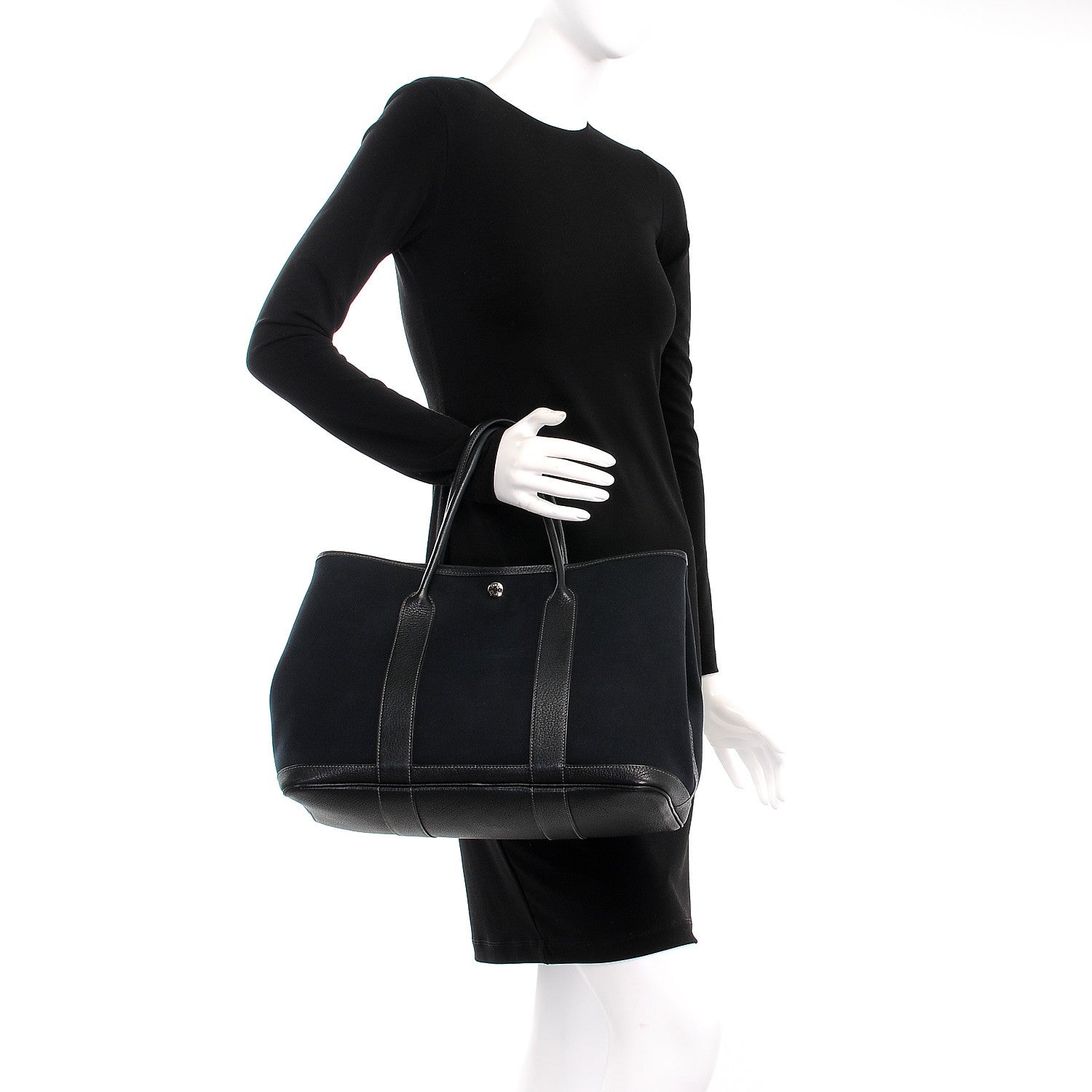 Hermes Toile Negonda Garden Party Tote 36 MM Black 2 of 12