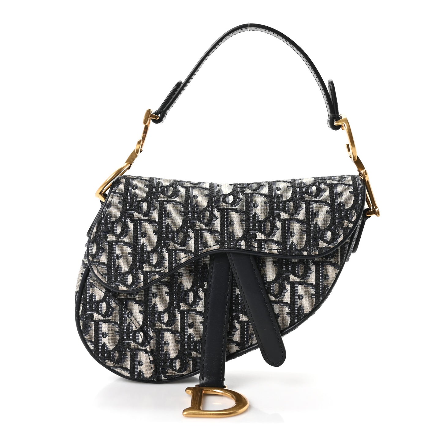 Oblique Mini Saddle Bag Blue