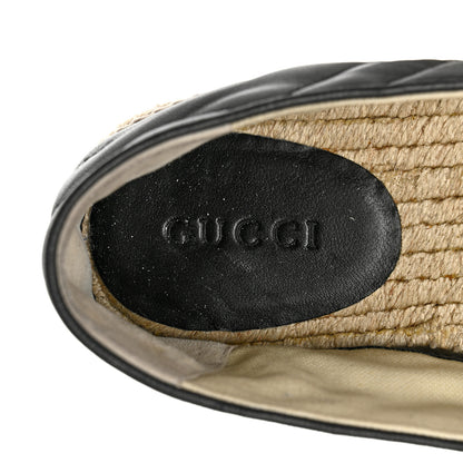 Gucci Nappa Matelasse Mens GG Marmont Espadrilles 9.5 Black 7 of 9