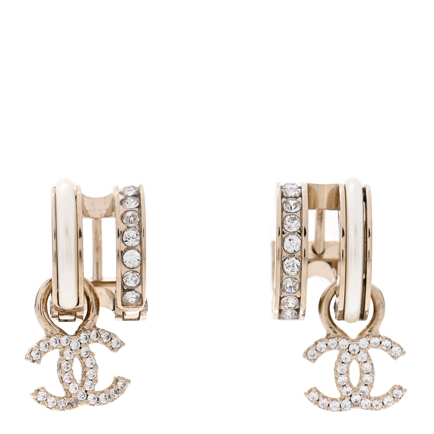 Crystal CC Cuff Earring Gold