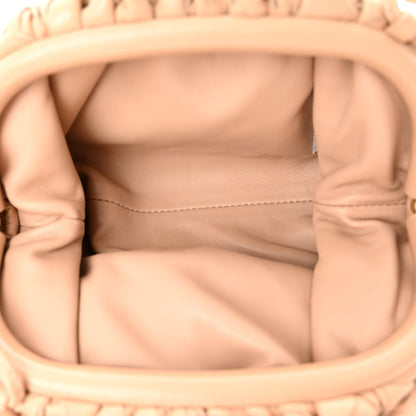 Bottega Veneta Nappa Intrecciato The Mini Pouch Almond 5 of 9
