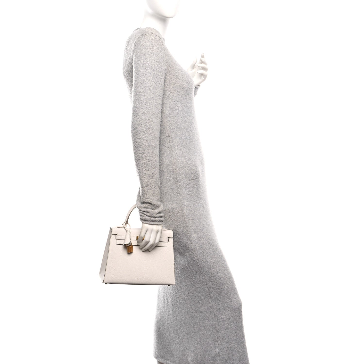 Hermes Epsom Kelly Sellier 25 Gris Pale 2 of 10