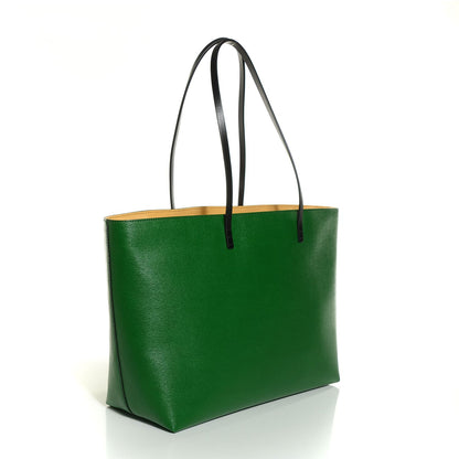 Fendi Vitello Elite Cuoio Monster Buggies Medium Roll Tote Emerald Black Multicolor Yellow 3 of 9