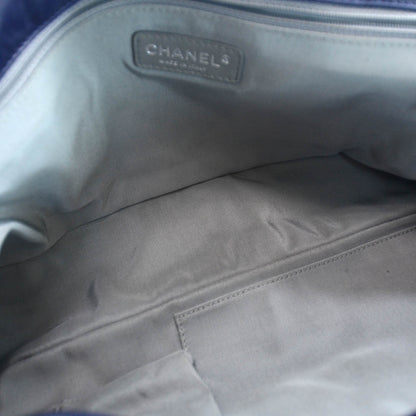 Chanel Calfskin Ultra Stitch Oversize Flap Navy 9 of 10