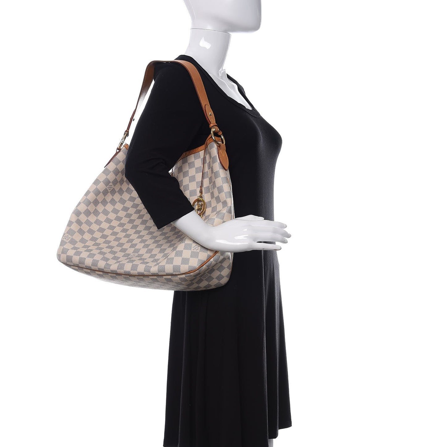Damier Azur Delightful MM Rose Ballerine
