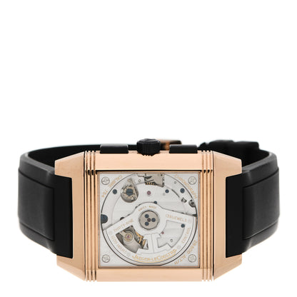 Jaeger-LeCoultre 18K Rose Gold Rubber 35mm Squadra Chronograph Grande Date Automatic Watch Black Q7012672 3 of 6