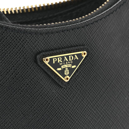 Prada Saffiano Lux Mini Shoulder Bag Black 9 of 14