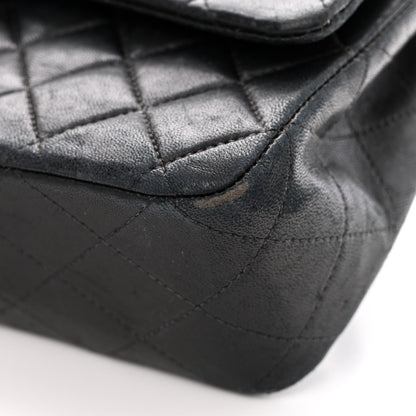 Chanel Lambskin Quilted Medium Double Flap Black 15 of 19