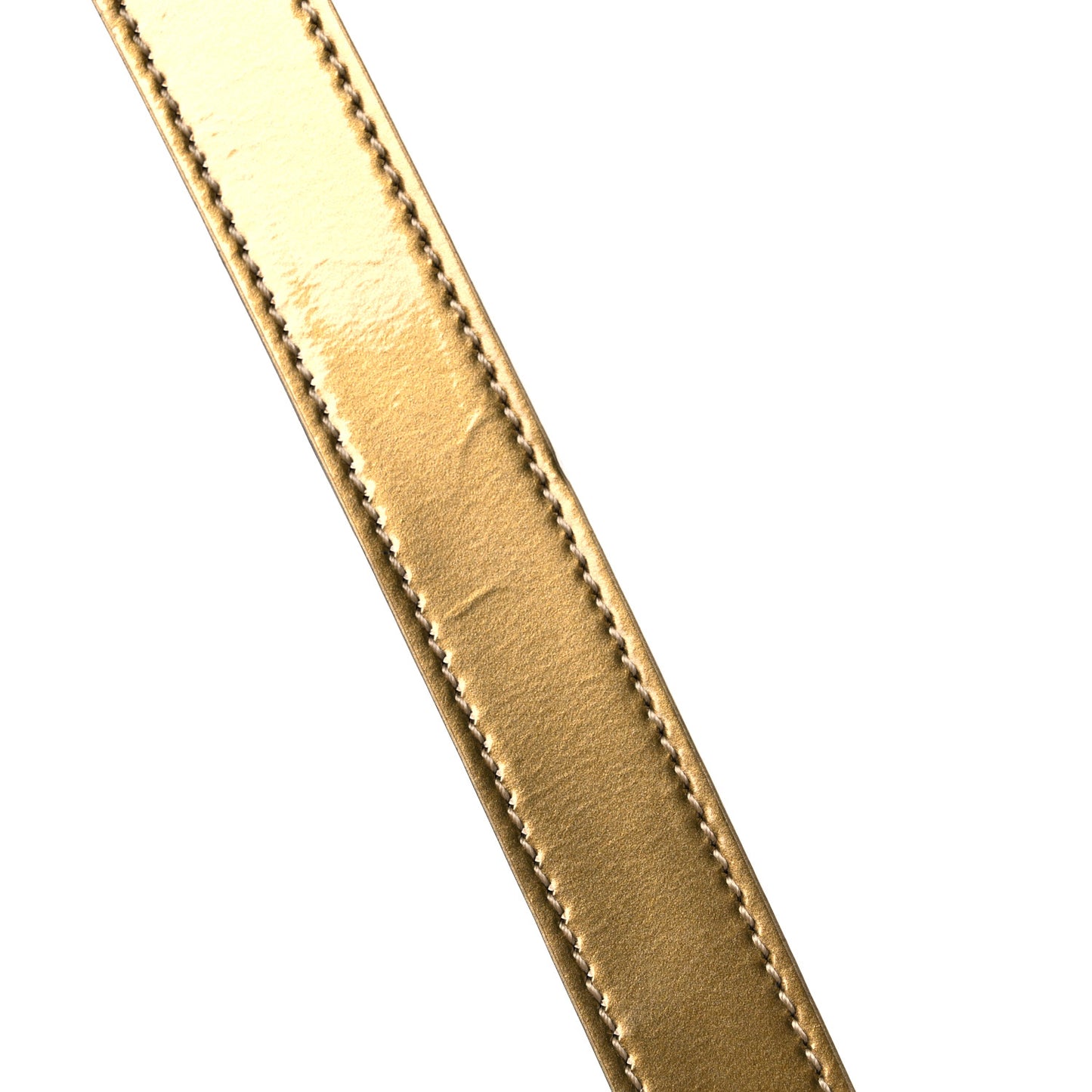 Metallic Patent Calfskin Quilted Medium Boy Flap Gold