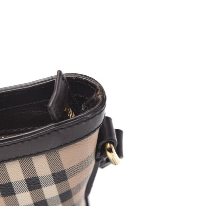 Burberry Haymarket Check Hartham Shoulder Bag Chocolate 13 of 13